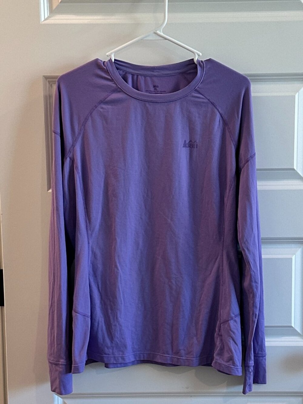 REI Buttery Soft Base Layer Long Sleeve Top XL Light Purple